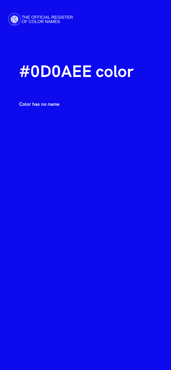 #0D0AEE color image