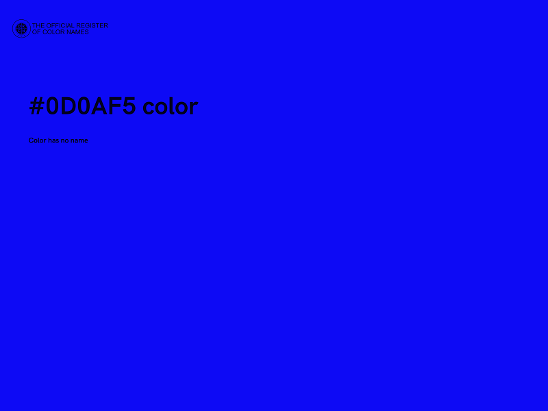 #0D0AF5 color image