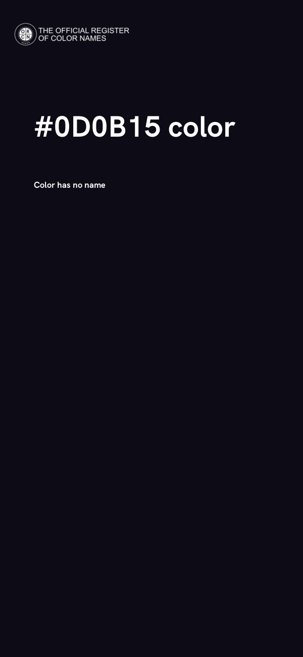 #0D0B15 color image