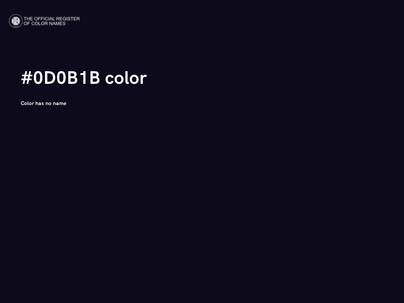 #0D0B1B color image