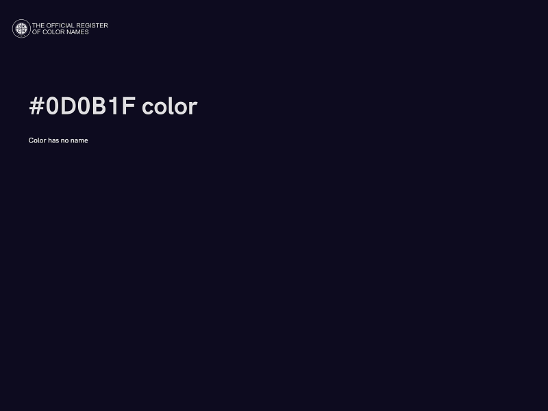 #0D0B1F color image