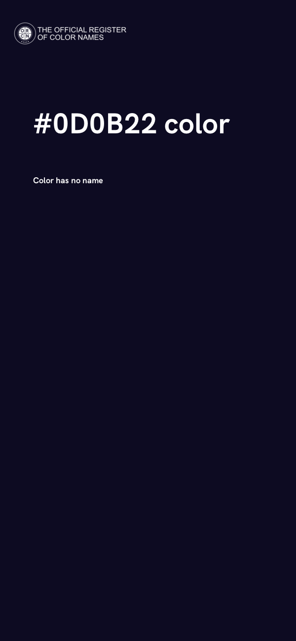 #0D0B22 color image