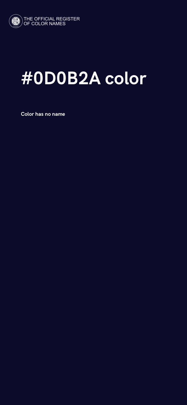 #0D0B2A color image