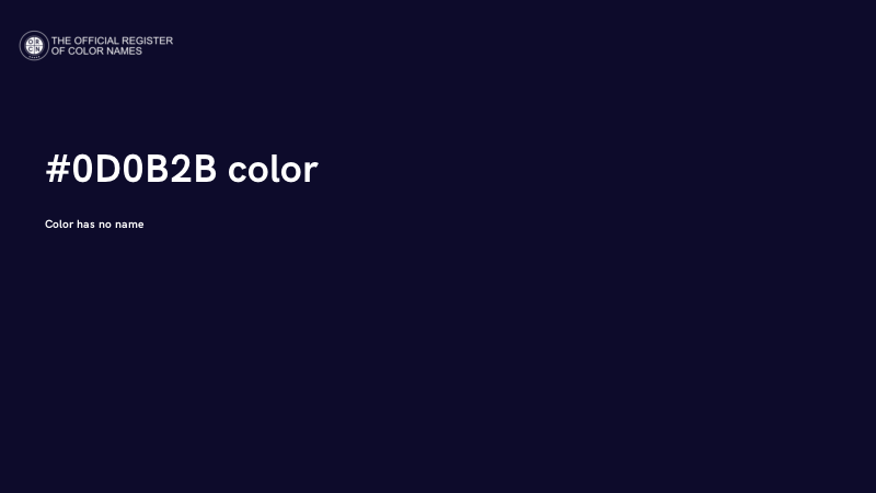 #0D0B2B color image