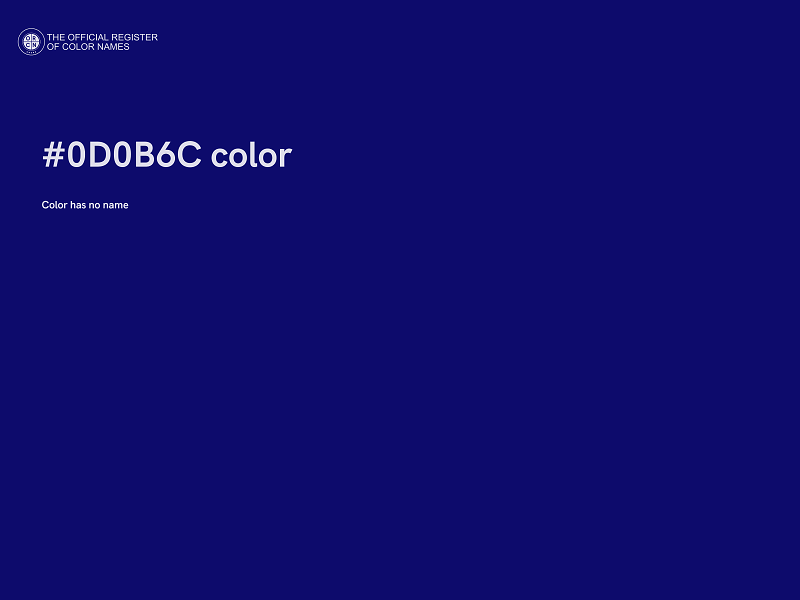 #0D0B6C color image