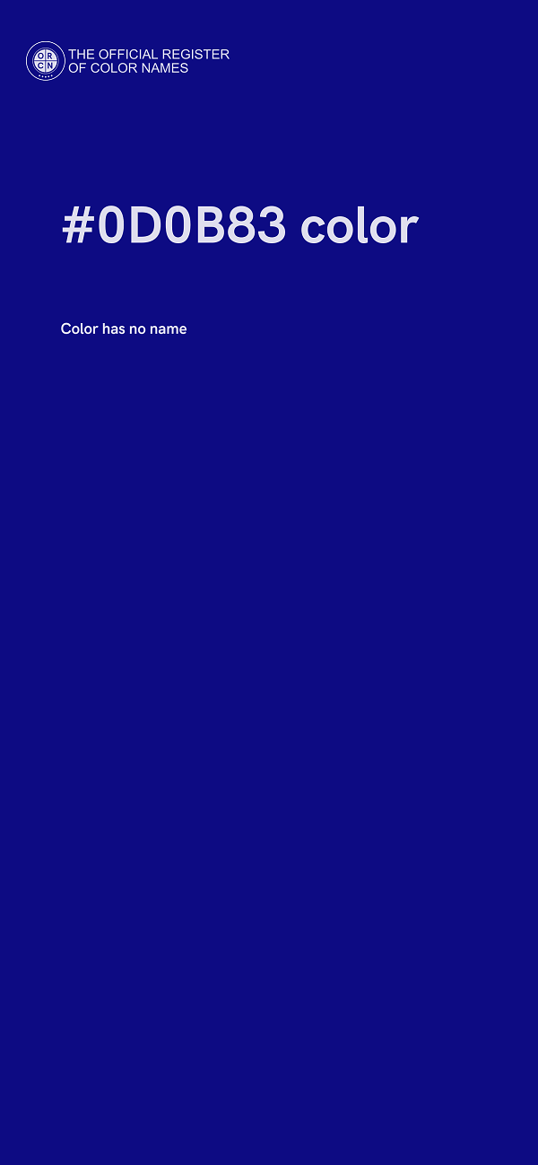 #0D0B83 color image