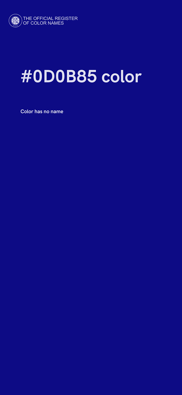 #0D0B85 color image
