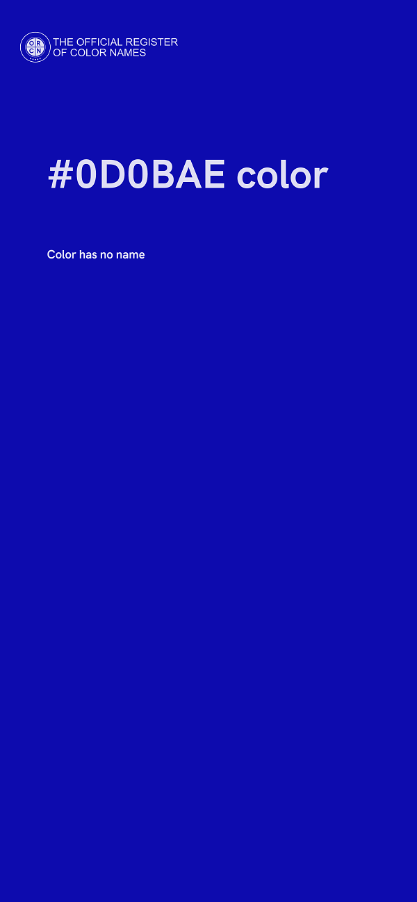 #0D0BAE color image