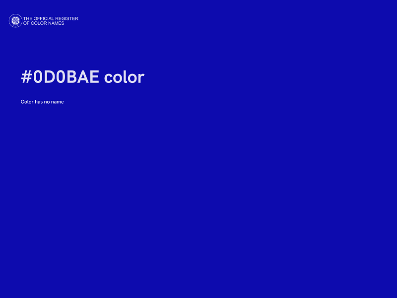 #0D0BAE color image