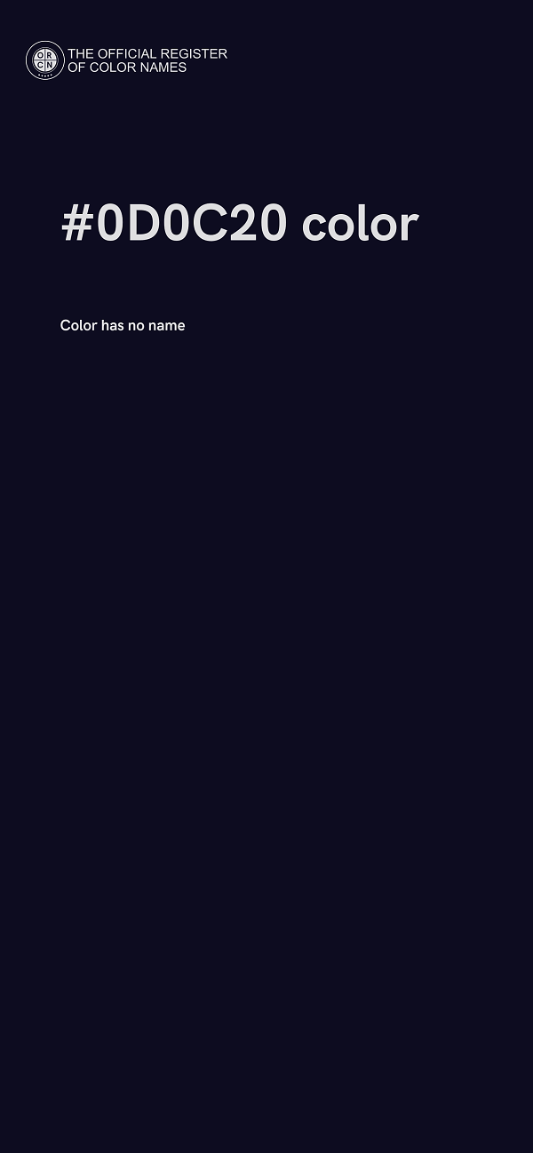 #0D0C20 color image