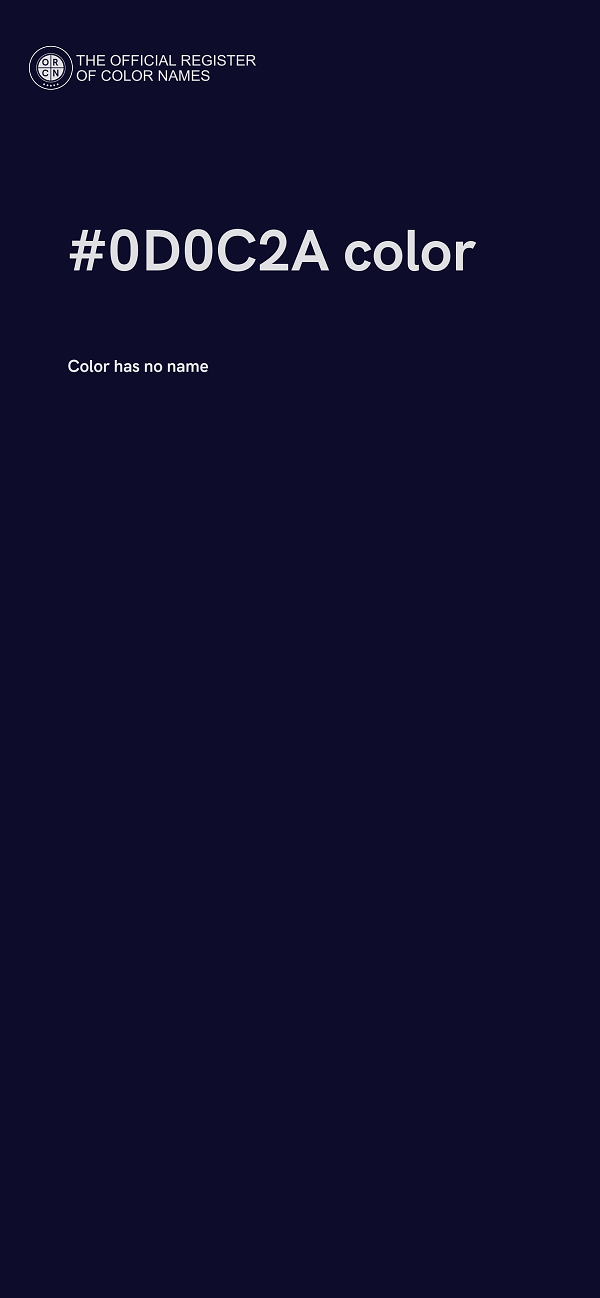 #0D0C2A color image
