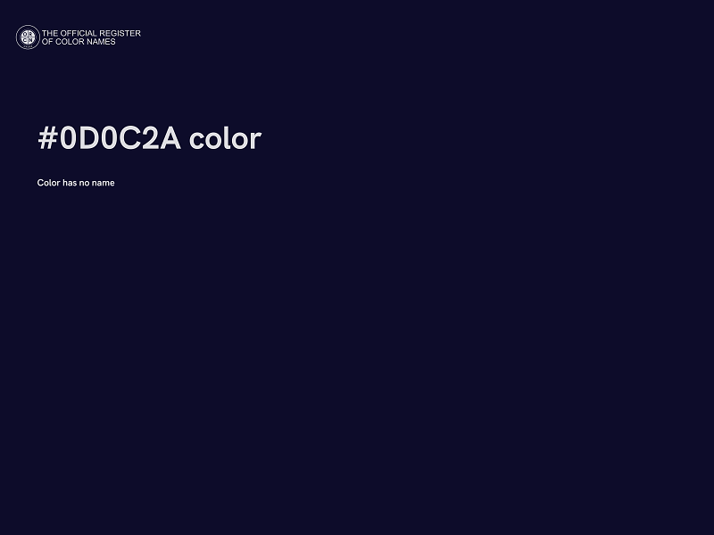 #0D0C2A color image