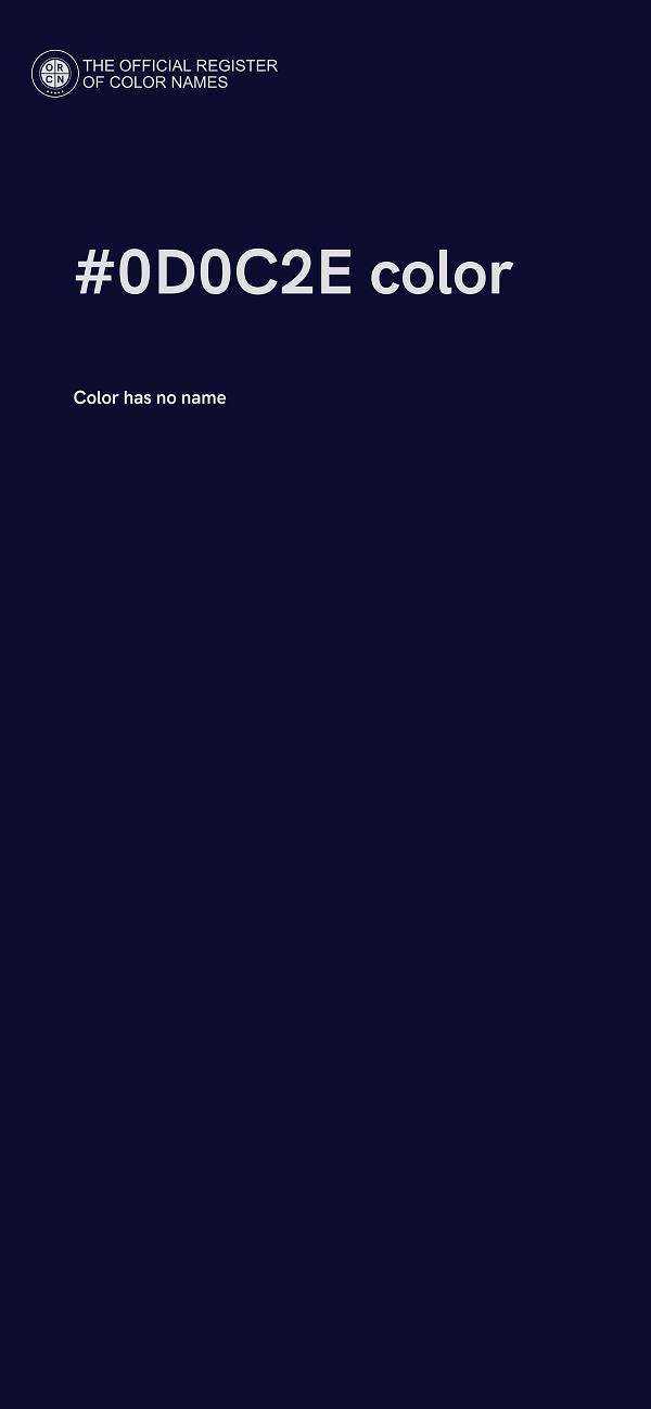 #0D0C2E color image
