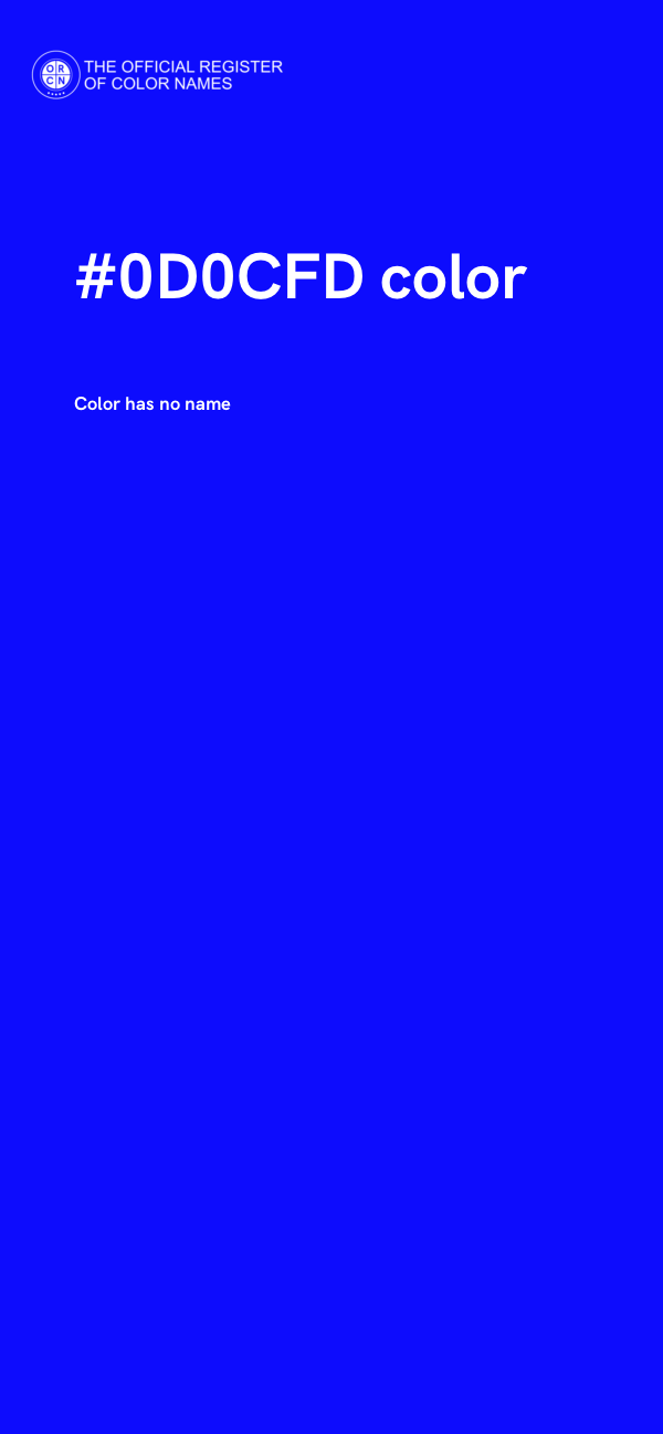 #0D0CFD color image