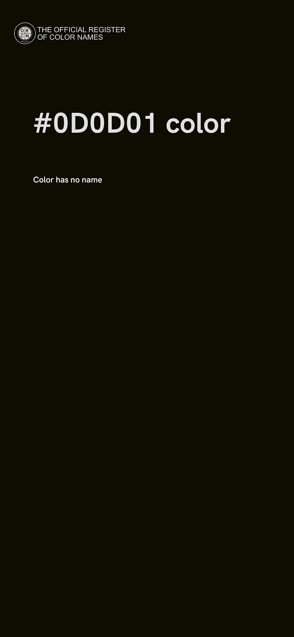 #0D0D01 color image