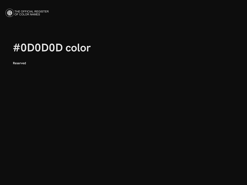 #0D0D0D color image