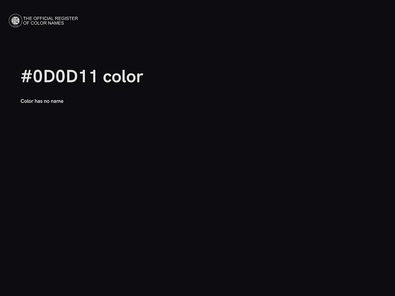 #0D0D11 color image