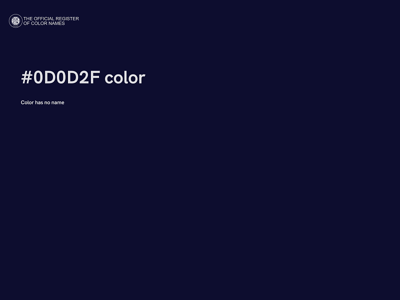 #0D0D2F color image