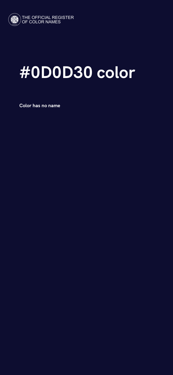 #0D0D30 color image