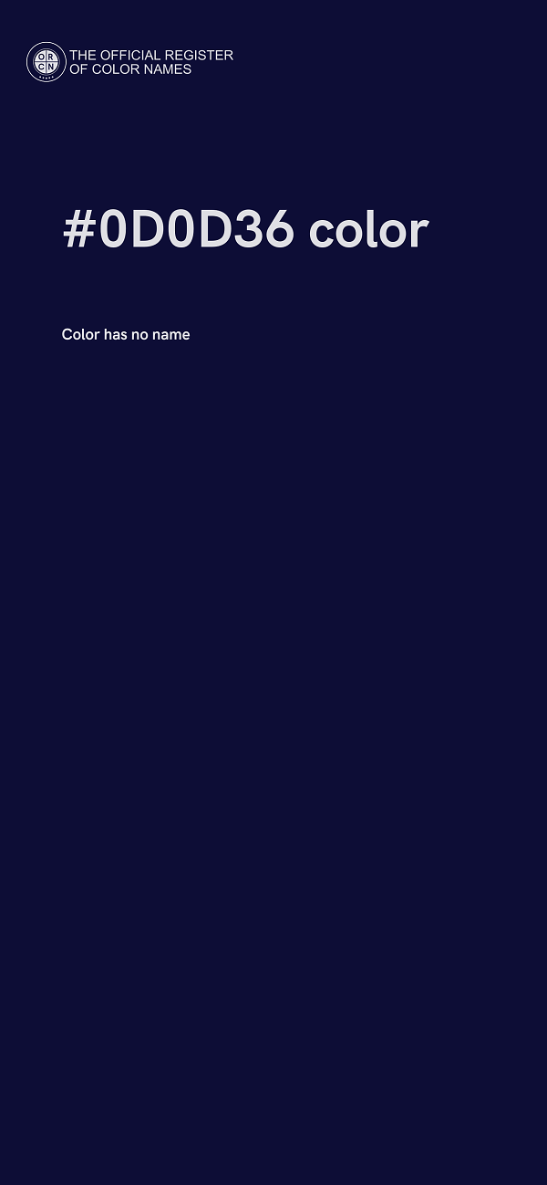#0D0D36 color image