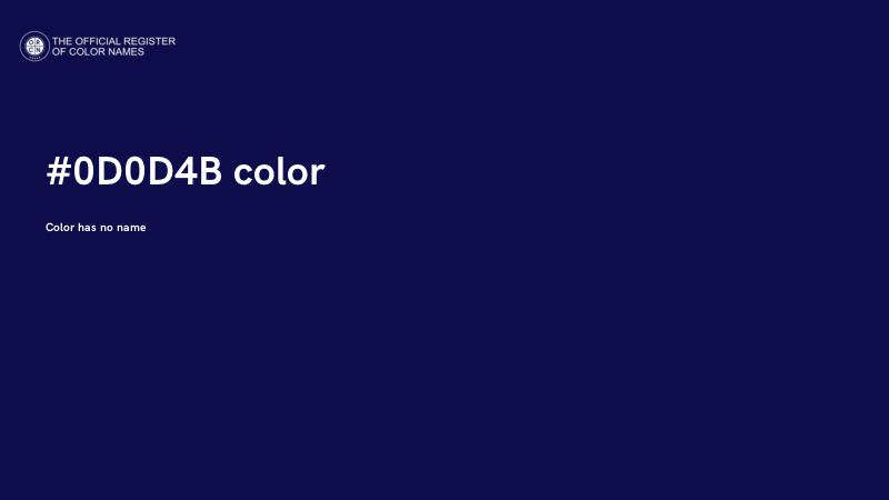 #0D0D4B color image