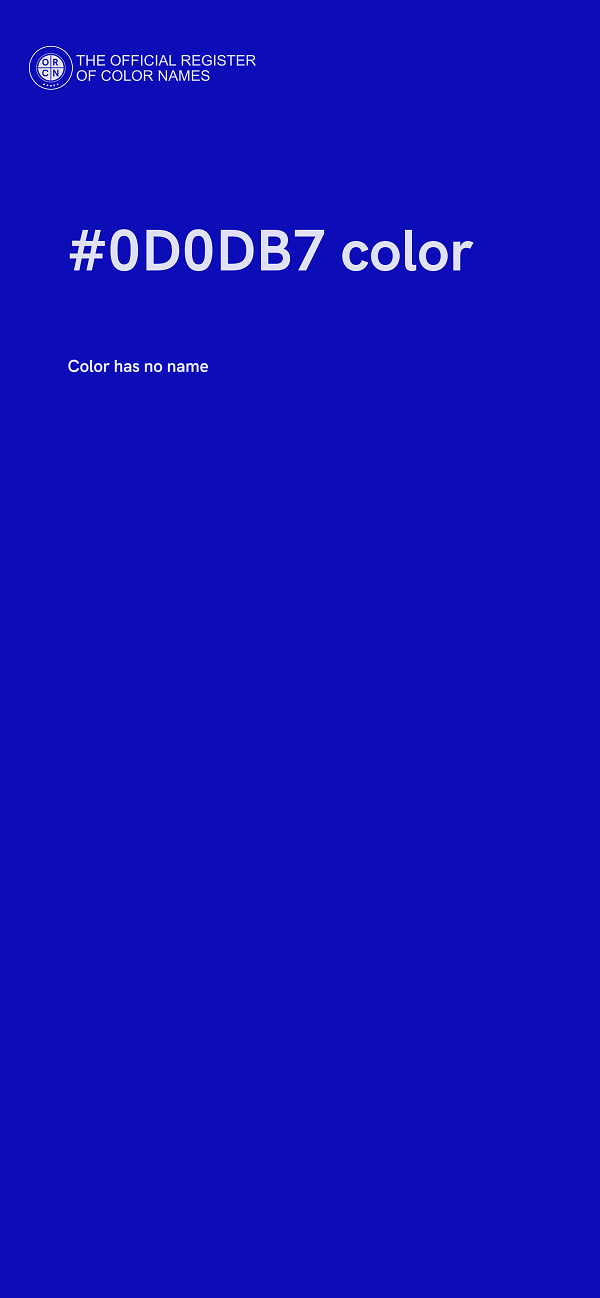 #0D0DB7 color image