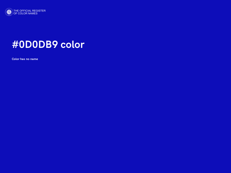 #0D0DB9 color image