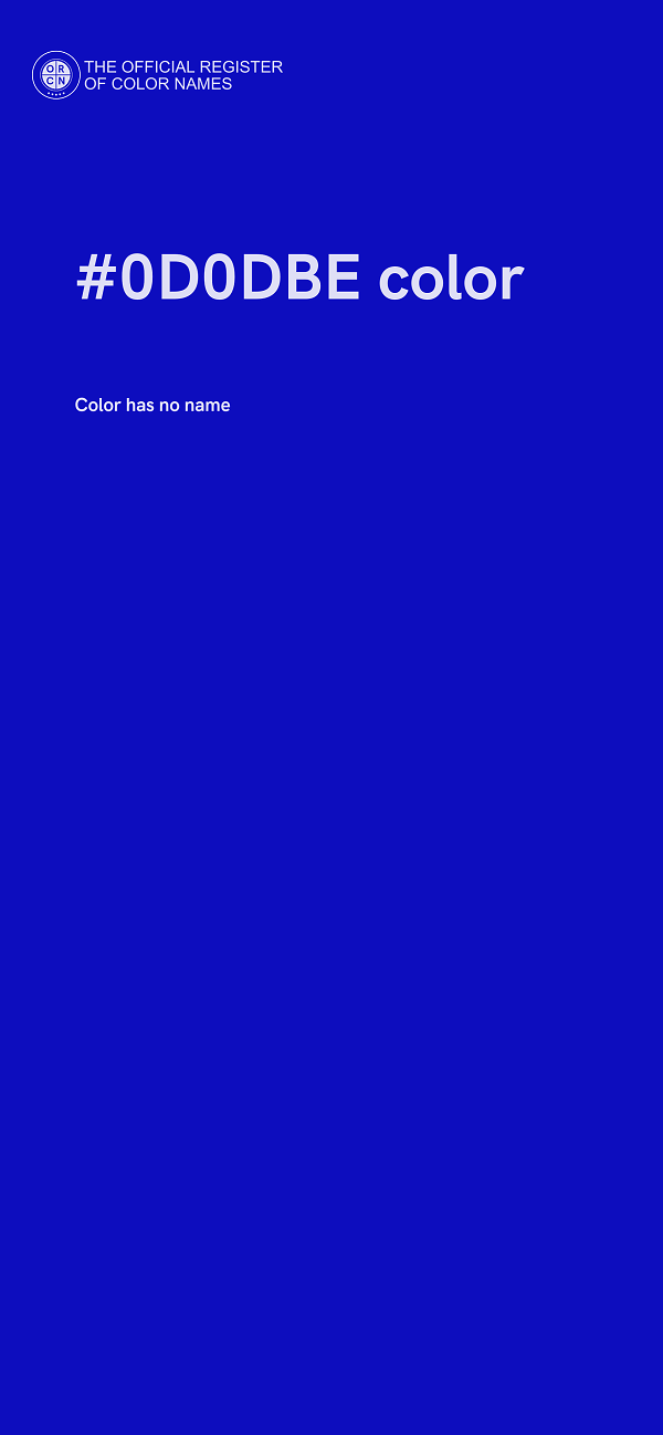 #0D0DBE color image