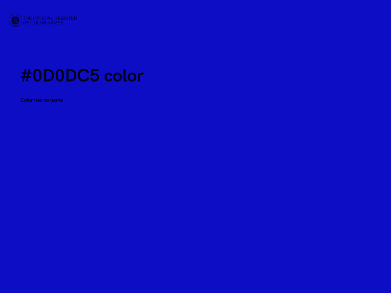 #0D0DC5 color image