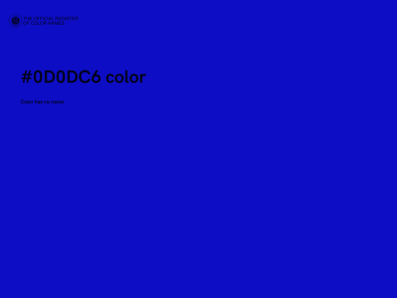 #0D0DC6 color image