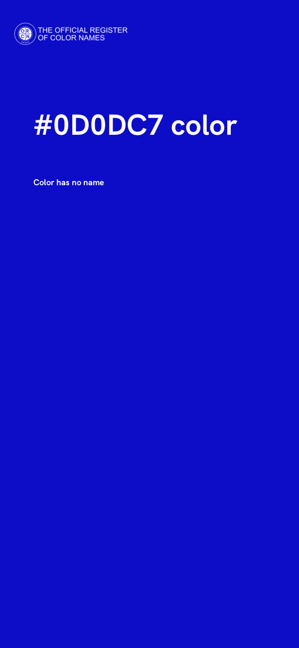 #0D0DC7 color image
