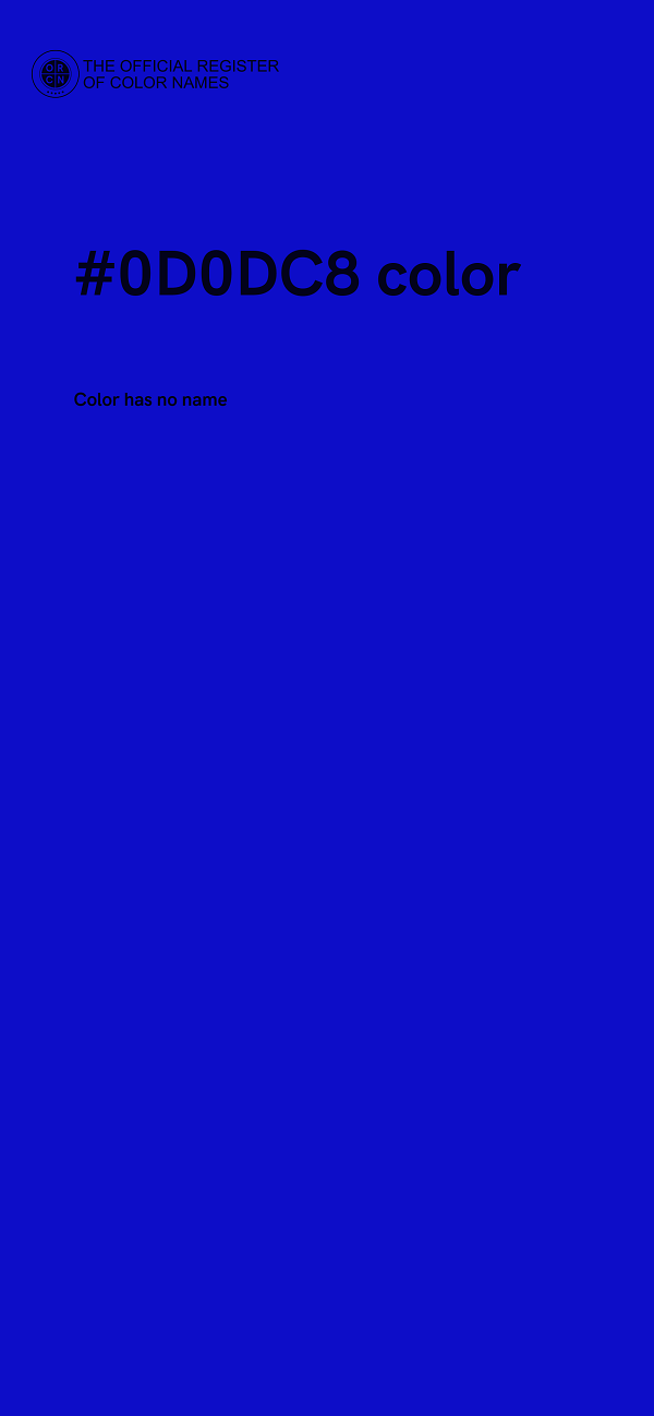 #0D0DC8 color image