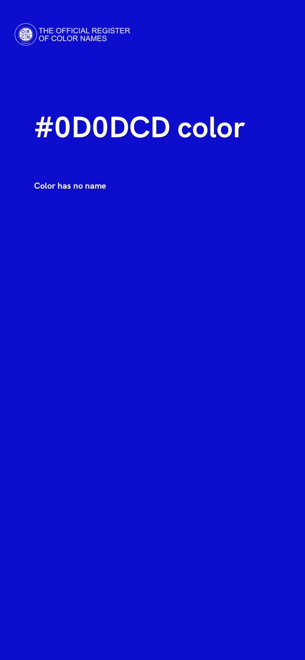 #0D0DCD color image