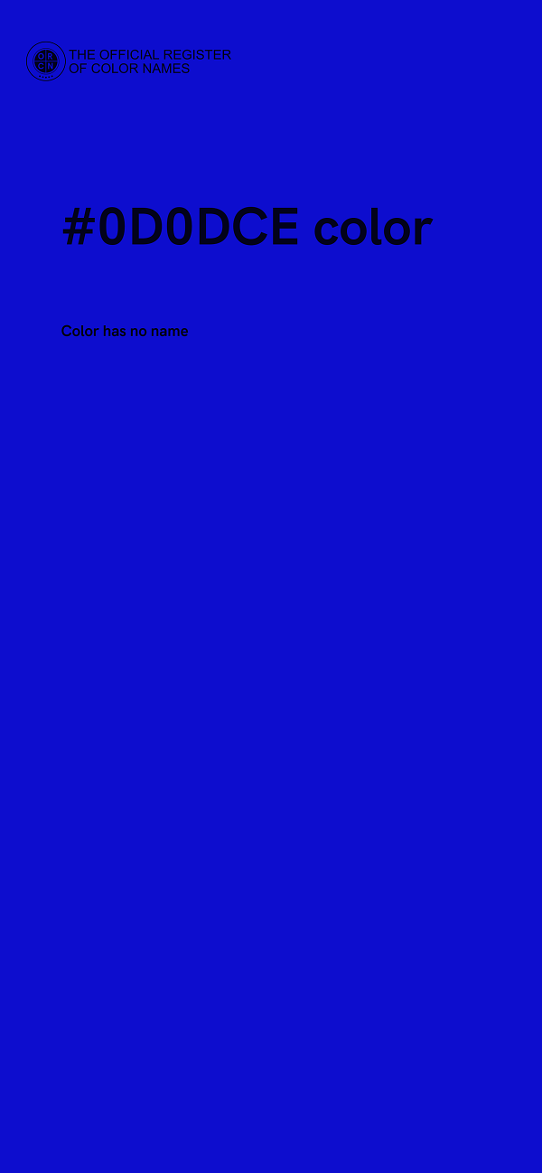 #0D0DCE color image