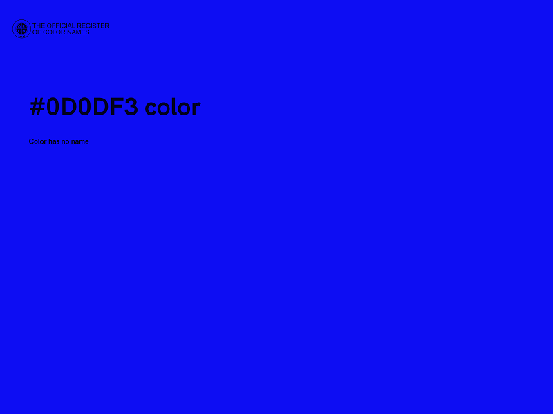 #0D0DF3 color image