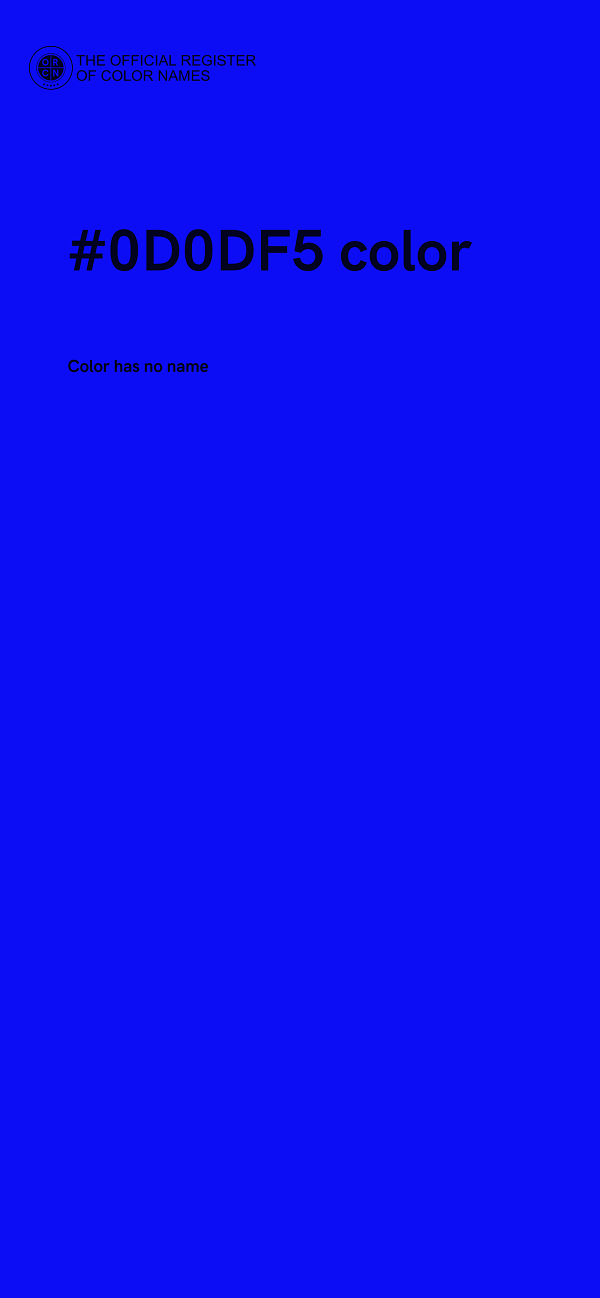 #0D0DF5 color image