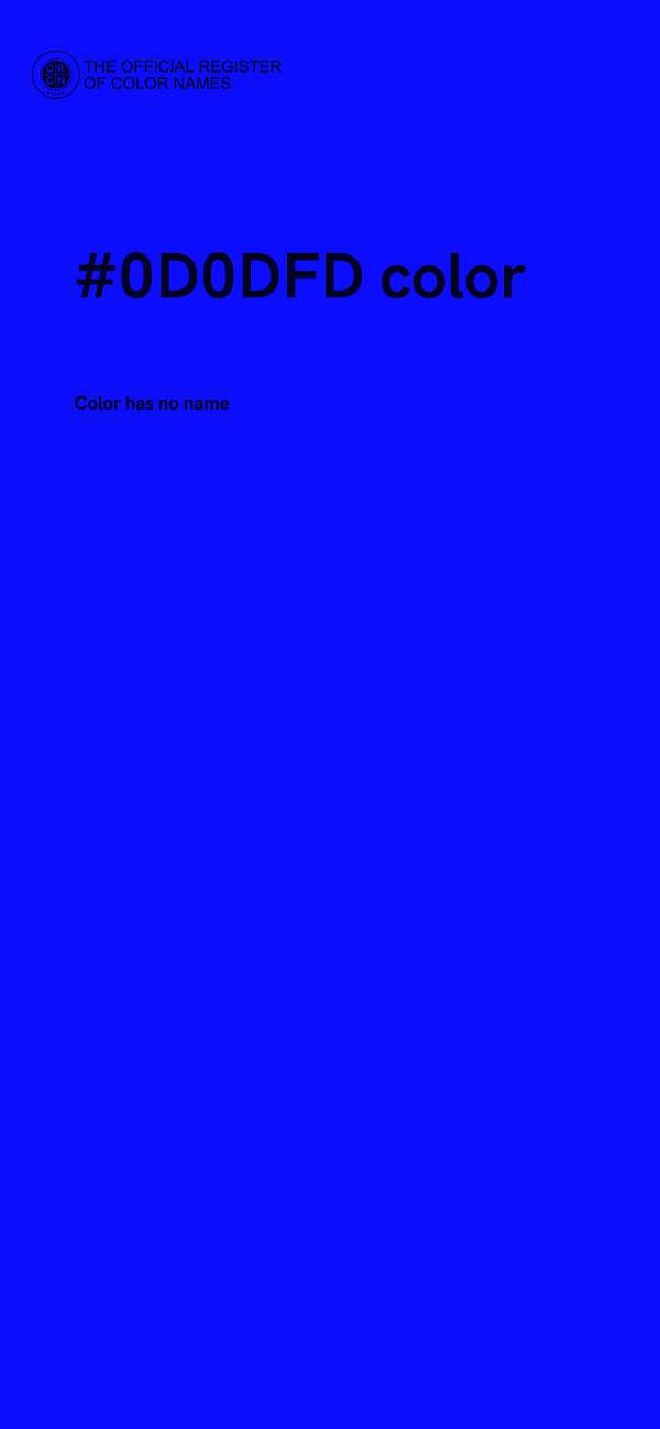 #0D0DFD color image