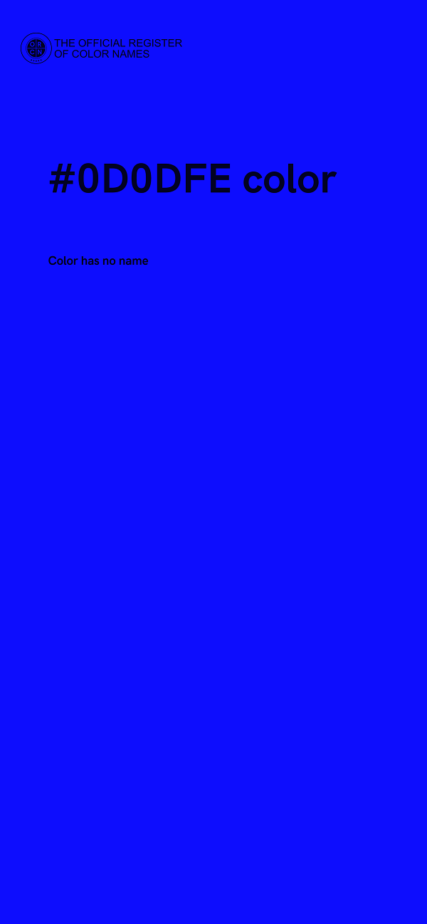 #0D0DFE color image