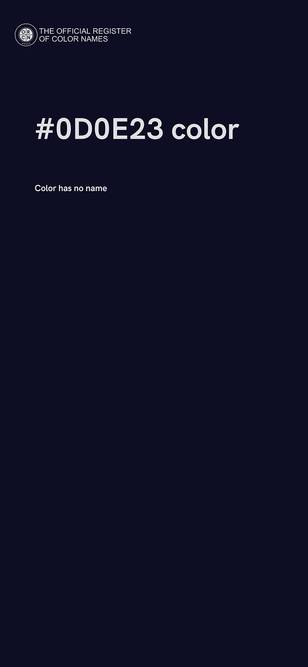 #0D0E23 color image