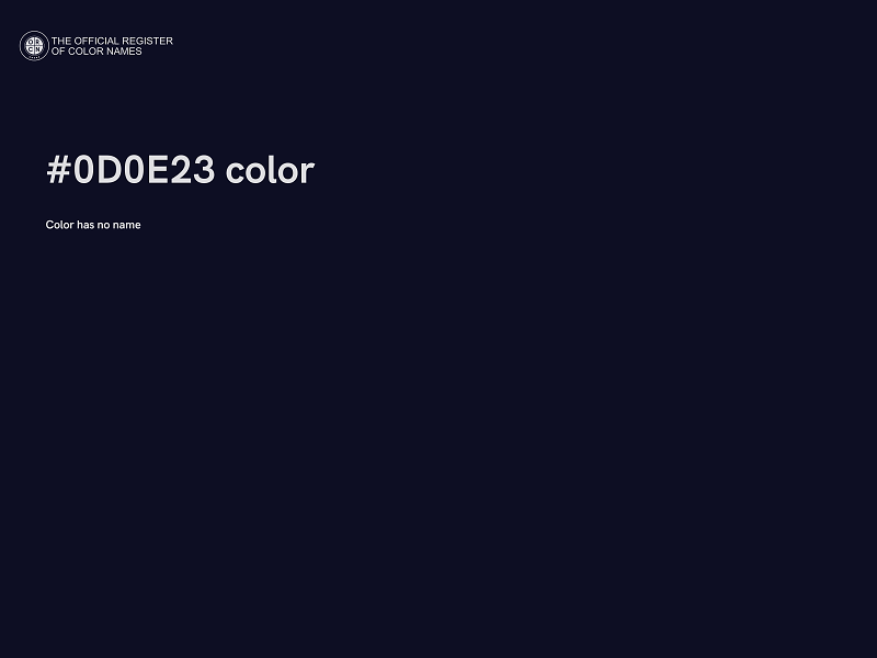 #0D0E23 color image