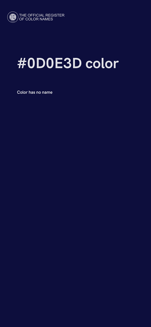#0D0E3D color image