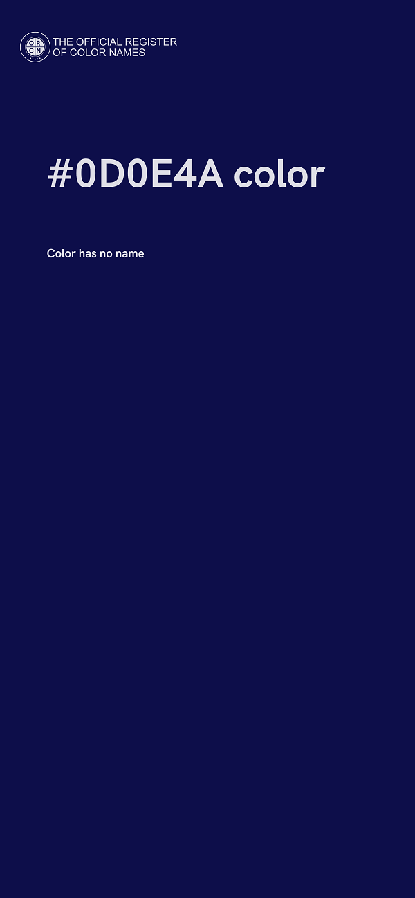 #0D0E4A color image