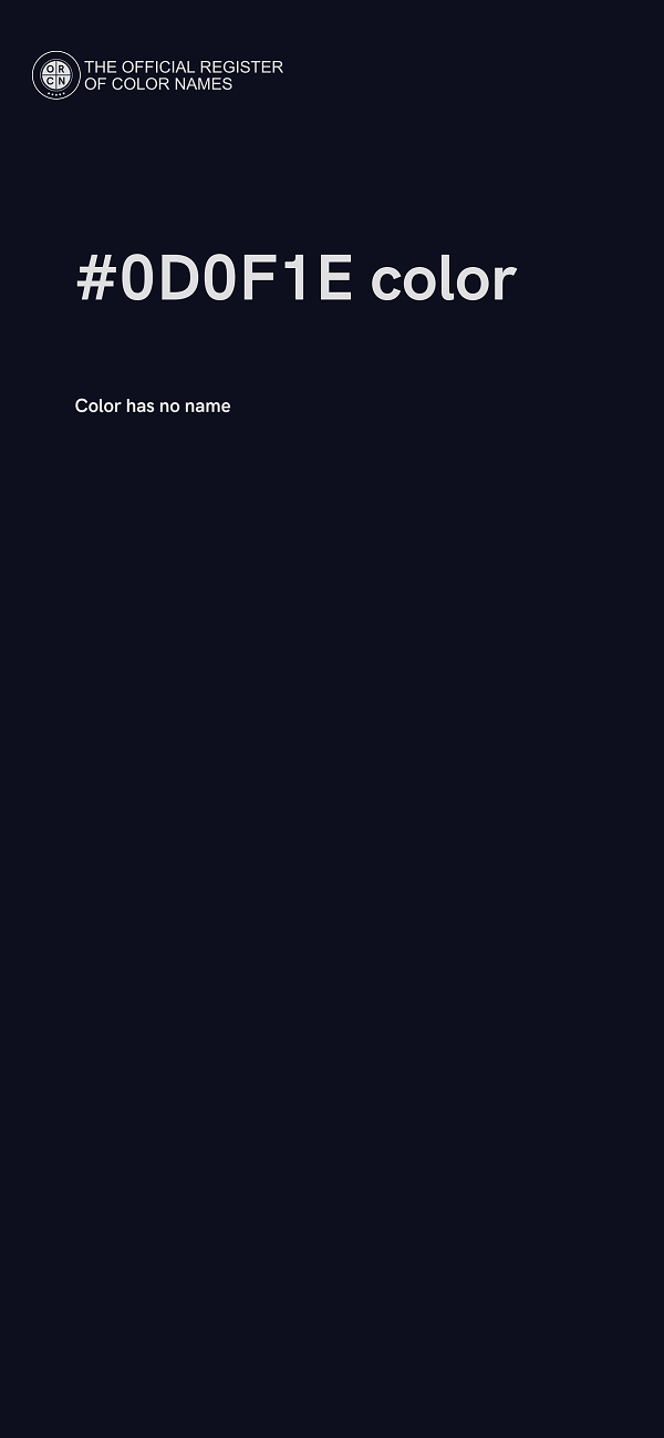 #0D0F1E color image