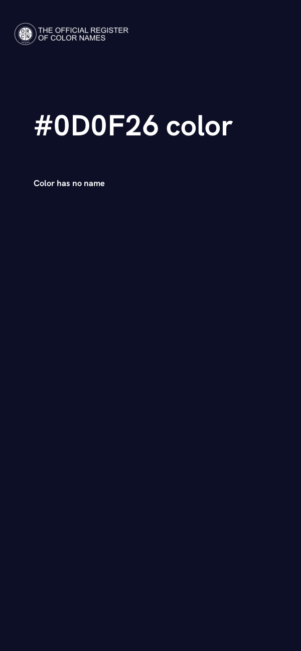 #0D0F26 color image