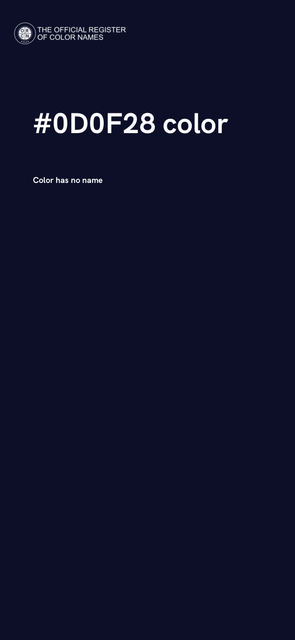 #0D0F28 color image