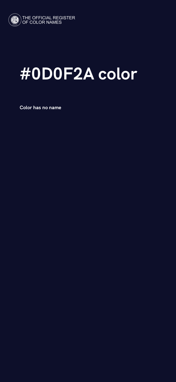 #0D0F2A color image