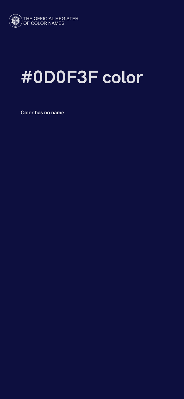 #0D0F3F color image