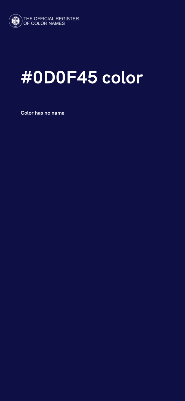 #0D0F45 color image