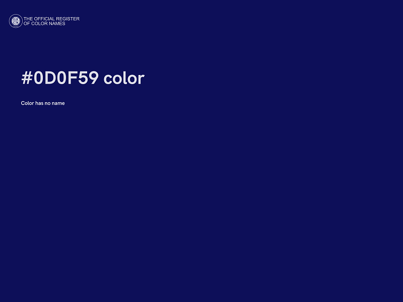 #0D0F59 color image