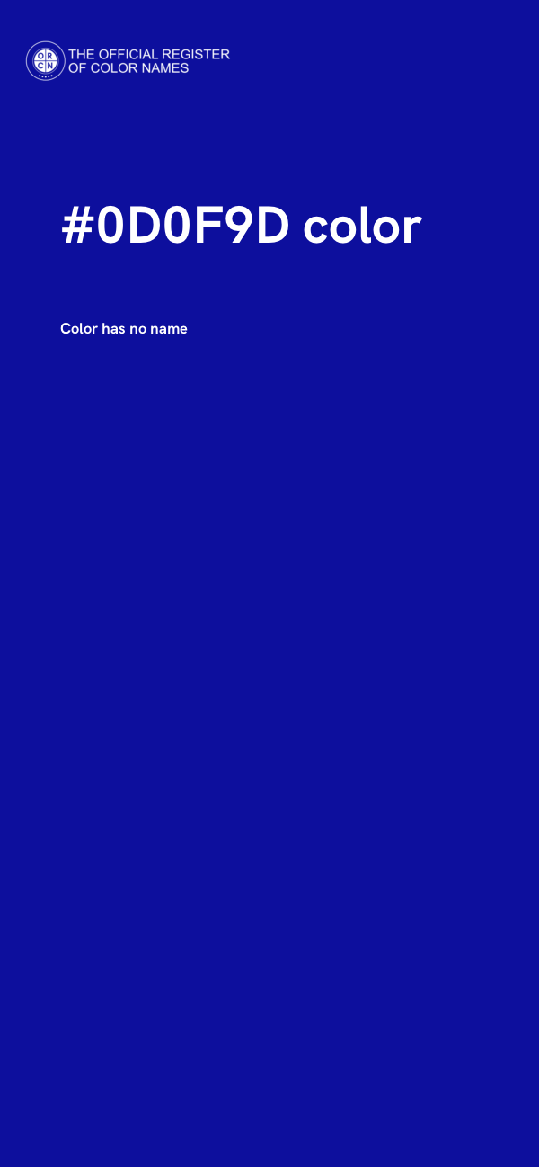 #0D0F9D color image